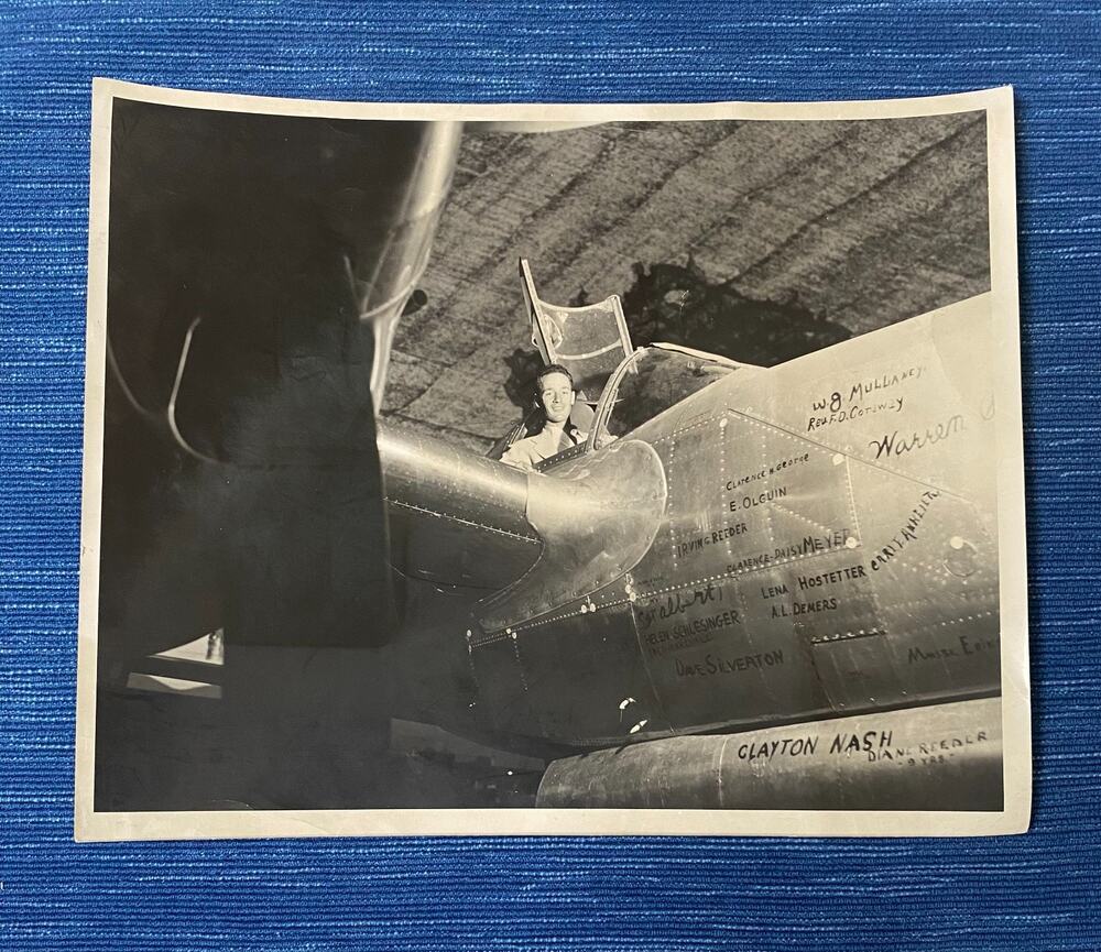 VTG Original Lockheed P-38 8x10 Glossy B/W WWII Photo Army Air Corps Military